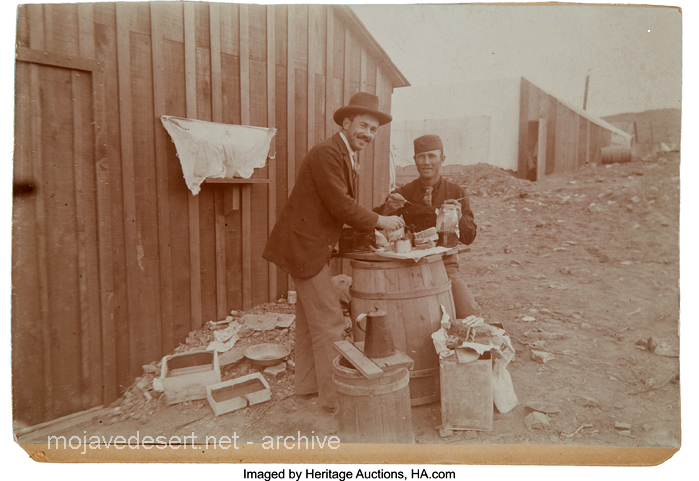 C. W. Tucker at his Photographic Studio in Randsburg